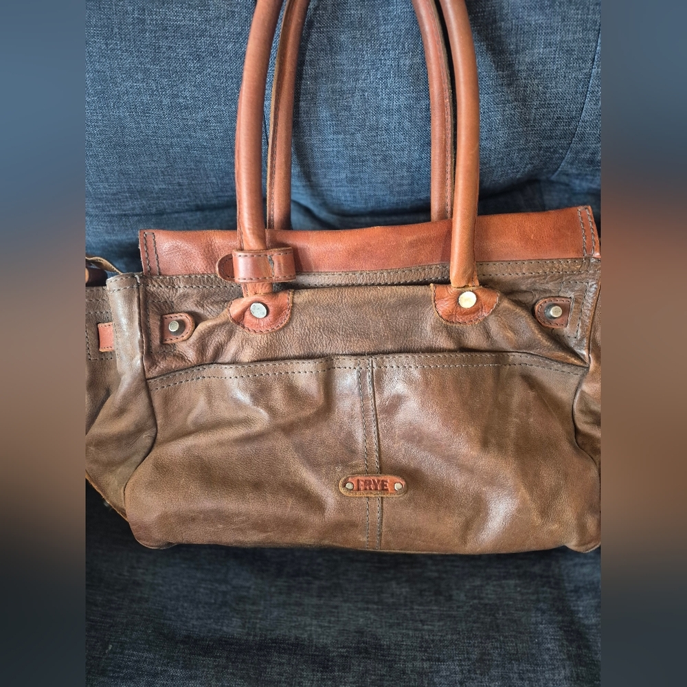 Frye Tracy Satchel Brown